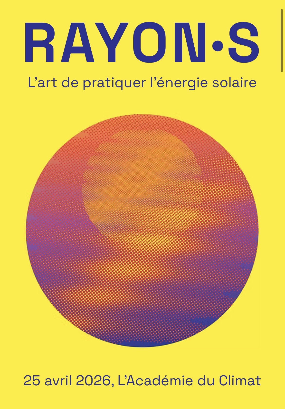 S Solar event affiche
